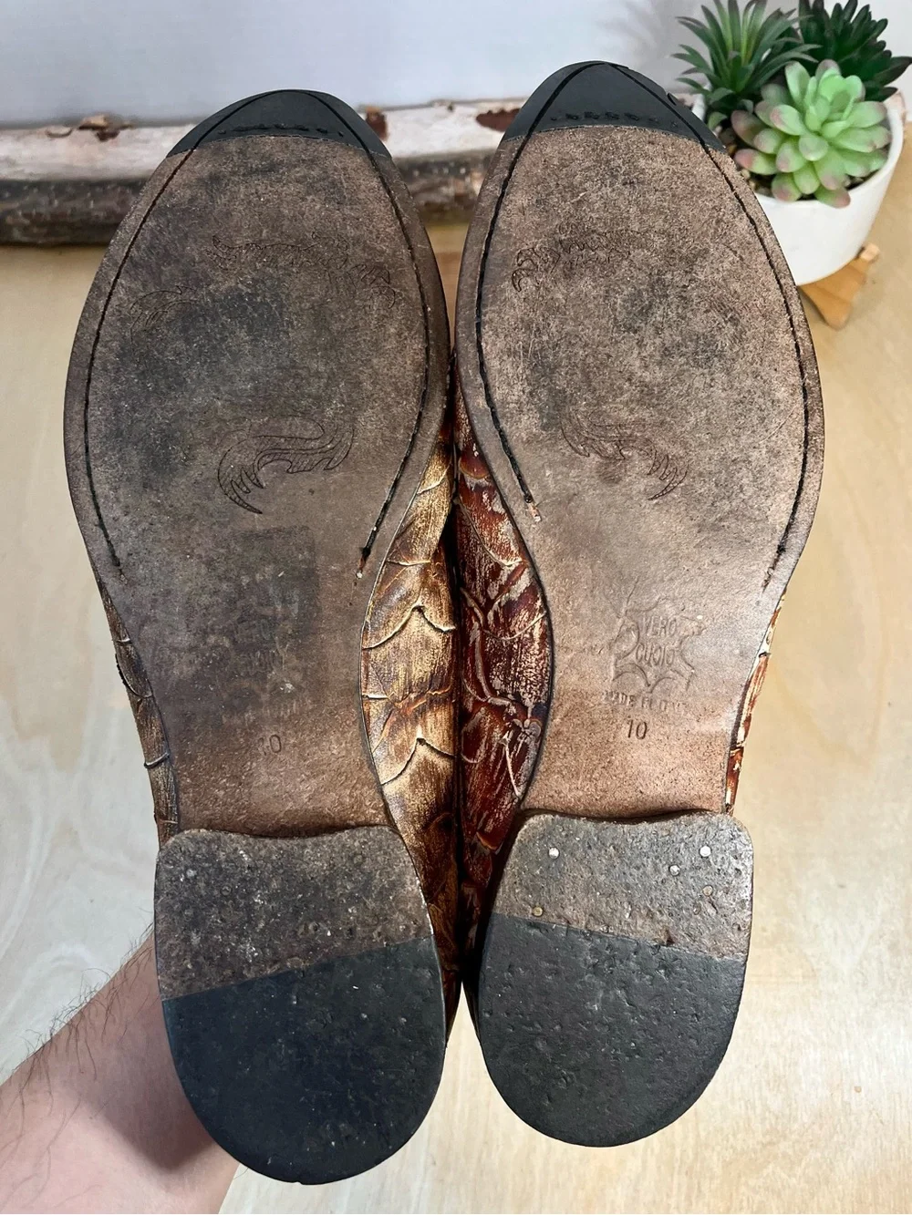 Vintage Mark Nason Rock Never Dies Leather Loafers Made in Italy Size 10